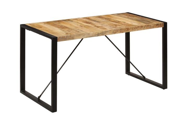 Ruokapöytä 140x70x75 cm mangopuu - Ruskea - Ruokapöydät & keittiön pöydät