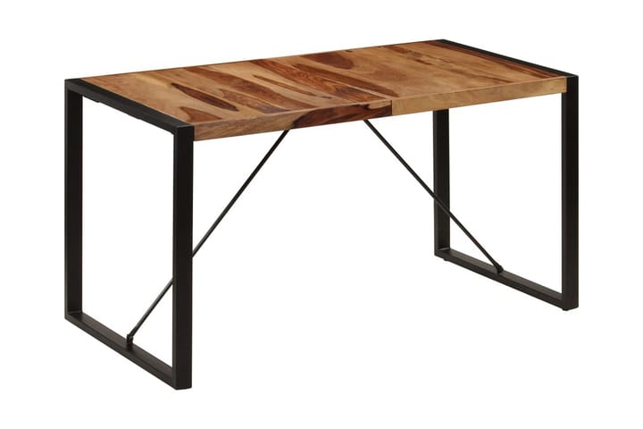 Ruokapöytä 140x70x75 cm seesampuu - Ruskea - Ruokapöydät & keittiön pöydät