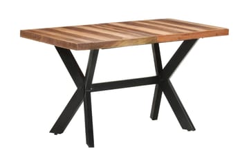 Ruokapöytä 140x70x75 cm täysi puu seesamviimeistelyllä - Ruskea - Huonekalut - Pöytä & ruokailuryhmä - Ruokapöydät & keittiön pöydät