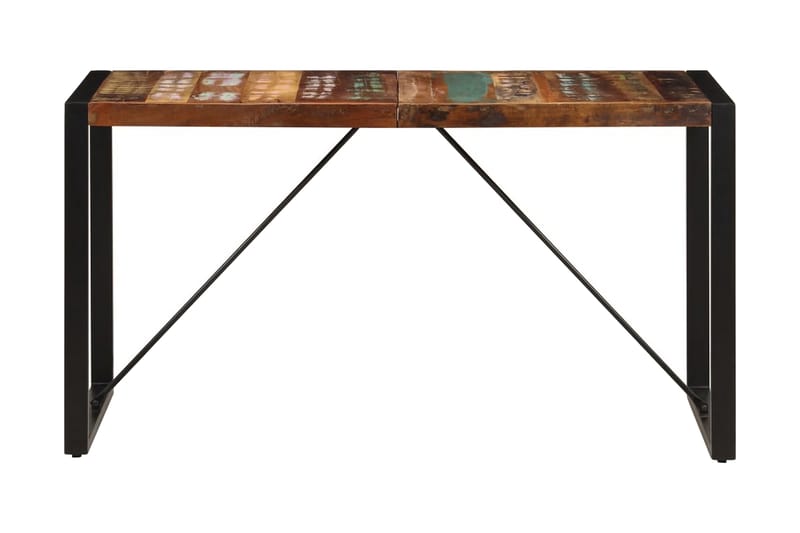 Ruokapöytä 140x70x75 cm uusiokäytetty puu - Monivärinen - Huonekalut - Pöytä & ruokailuryhmä - Ruokapöydät & keittiön pöydät