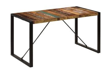 Ruokapöytä 140x70x75 cm uusiokäytetty puu - Monivärinen - Huonekalut - Pöytä & ruokailuryhmä - Ruokapöydät & keittiön pöydät