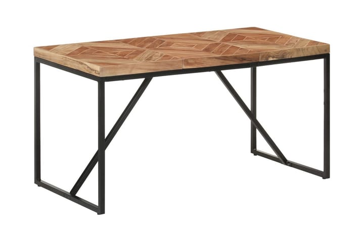 Ruokapöytä 140x70x76 cm täysi akaasia- ja mangopuu - Ruskea - Ruokapöydät & keittiön pöydät