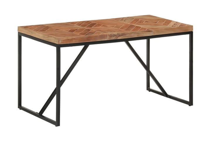 Ruokapöytä 140x70x76 cm täysi akaasia- ja mangopuu - Ruskea - Ruokapöydät & keittiön pöydät