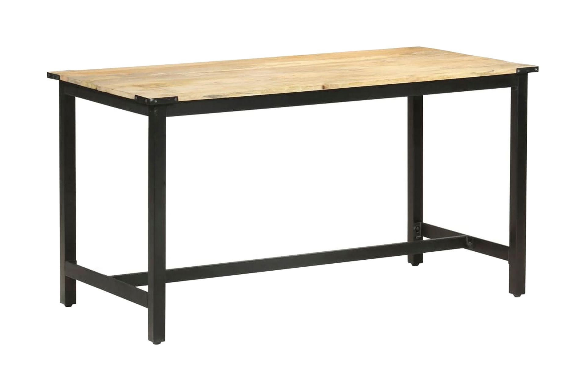 Ruokapöytä 140x70x76 cm täysi karkea mangopuu - Ruskea - Huonekalut - Pöytä & ruokailuryhmä - Ruokapöydät & keittiön pöydät