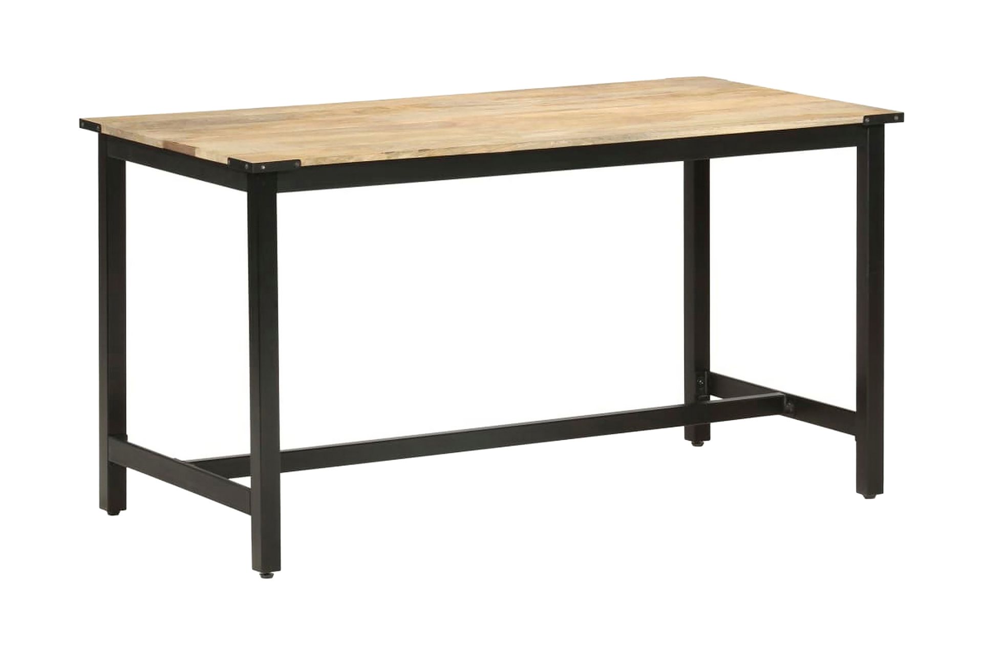 Ruokapöytä 140x70x76 cm täysi karkea mangopuu - Ruskea - Huonekalut - Pöytä & ruokailuryhmä - Ruokapöydät & keittiön pöydät