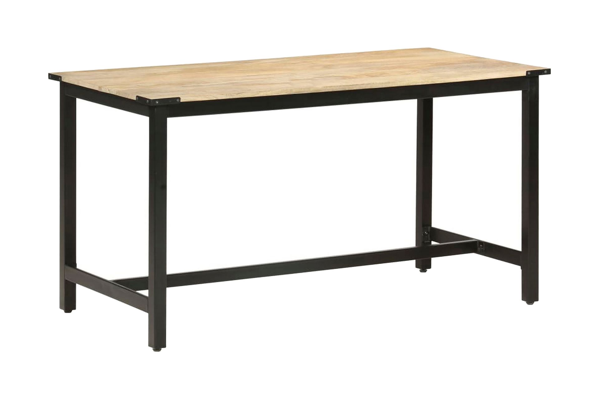 Ruokapöytä 140x70x76 cm täysi karkea mangopuu - Ruskea - Huonekalut - Pöytä & ruokailuryhmä - Ruokapöydät & keittiön pöydät