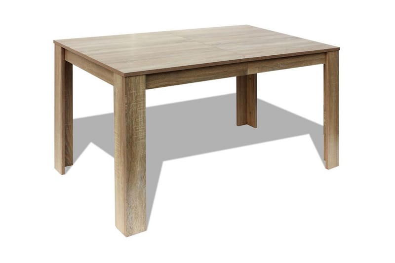 Ruokapöytä 140x80x75 cm Tammi - Ruskea - Huonekalut - Pöytä & ruokailuryhmä - Ruokapöydät & keittiön pöydät