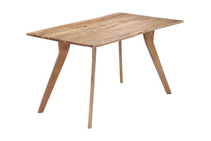 Ruokapöytä 140x80x76 cm akaasiapuu - Ruskea - Ruokapöydät & keittiön pöydät
