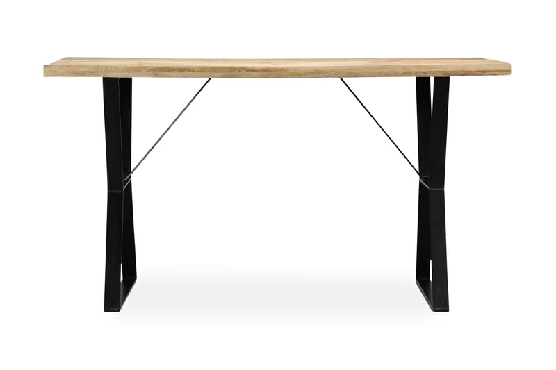 Ruokapöytä 140x80x76 cm täysmangopuu - Ruskea - Huonekalut - Pöytä & ruokailuryhmä - Ruokapöydät & keittiön pöydät