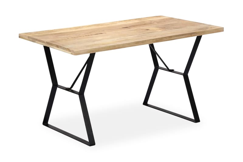 Ruokapöytä 140x80x76 cm täysmangopuu - Ruskea - Huonekalut - Pöytä & ruokailuryhmä - Ruokapöydät & keittiön pöydät