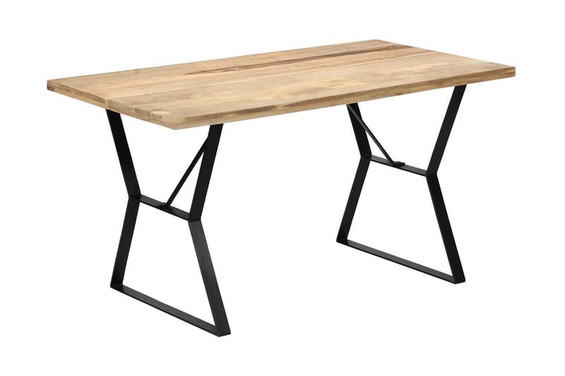 Ruokapöytä 140x80x76 cm täysmangopuu - Ruskea - Huonekalut - Pöytä & ruokailuryhmä - Ruokapöydät & keittiön pöydät