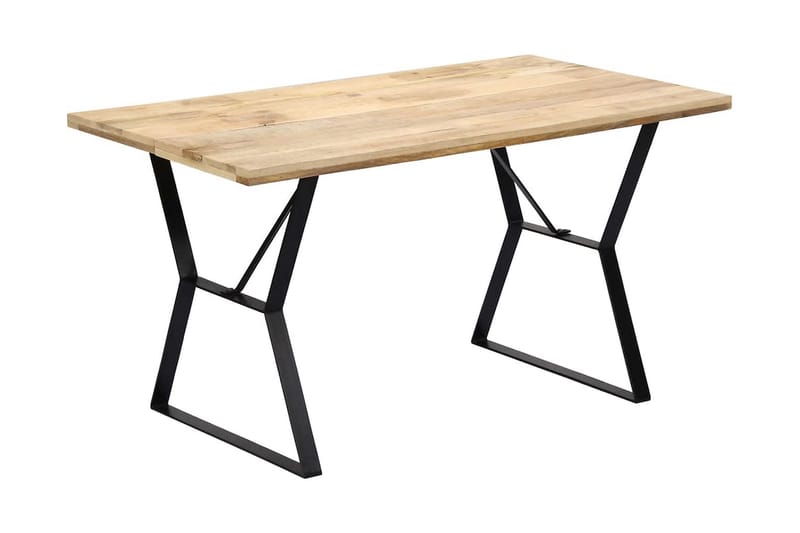 Ruokapöytä 140x80x76 cm täysmangopuu - Ruskea - Huonekalut - Pöytä & ruokailuryhmä - Ruokapöydät & keittiön pöydät