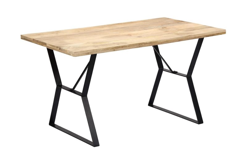 Ruokapöytä 140x80x76 cm täysmangopuu - Ruskea - Huonekalut - Pöytä & ruokailuryhmä - Ruokapöydät & keittiön pöydät