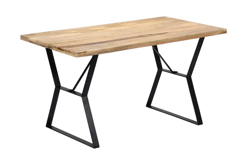 Ruokapöytä 140x80x76 cm täysmangopuu - Ruskea - Huonekalut - Pöytä & ruokailuryhmä - Ruokapöydät & keittiön pöydät