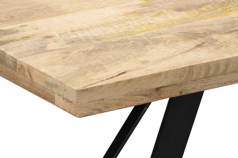 Ruokapöytä 140x80x76 cm täysmangopuu - Ruskea - Huonekalut - Pöytä & ruokailuryhmä - Ruokapöydät & keittiön pöydät