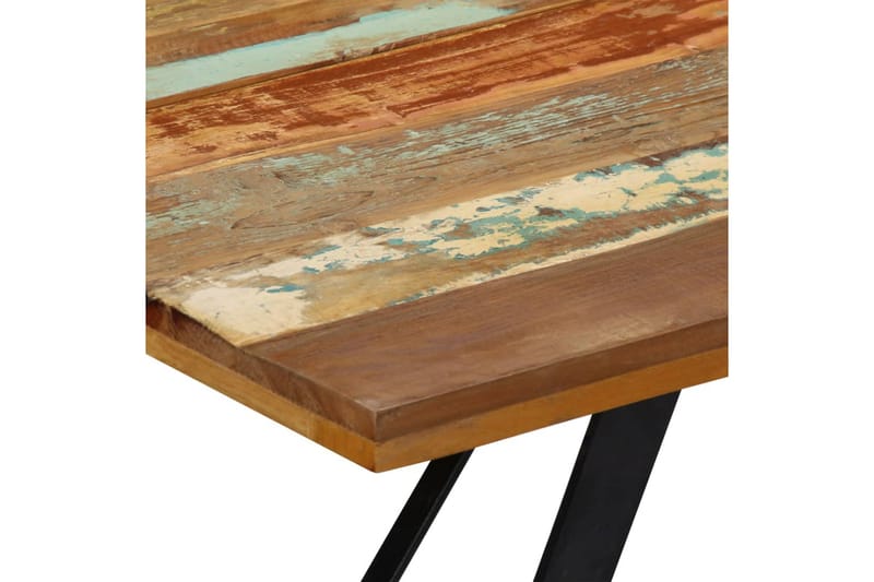 Ruokapöytä 140x80x76 cm uusiokäytetty puu - Monivärinen - Huonekalut - Pöytä & ruokailuryhmä - Ruokapöydät & keittiön pöydät