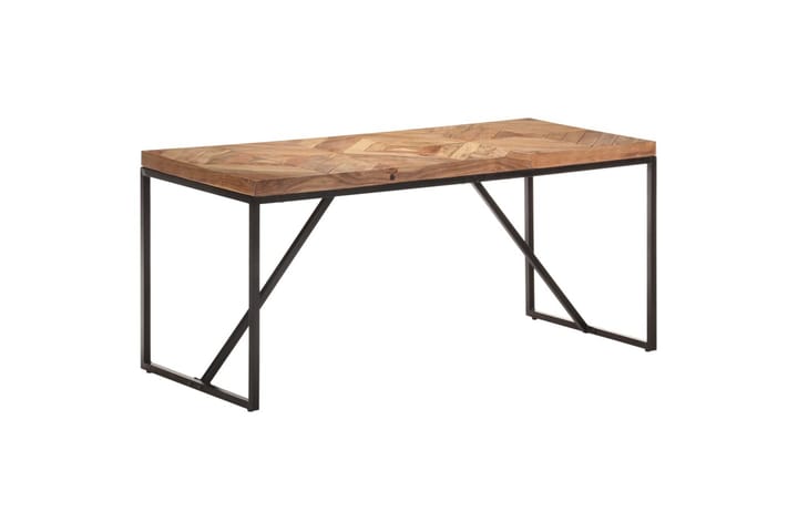Ruokapöytä 160x70x76 cm täysi akaasia- ja mangopuu - Ruskea - Ruokapöydät & keittiön pöydät