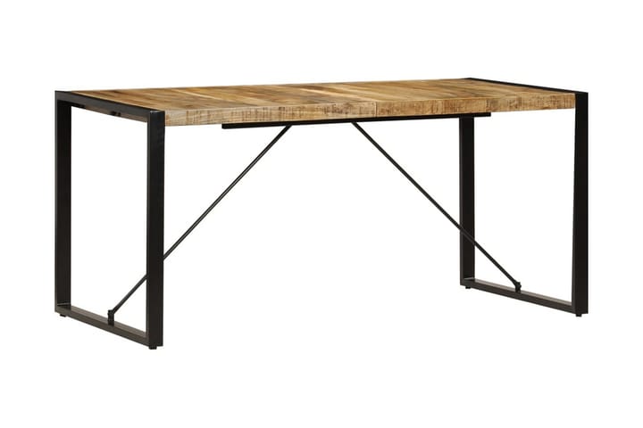 Ruokapöytä 160x80x75 cm mangopuu - Ruskea - Ruokapöydät & keittiön pöydät