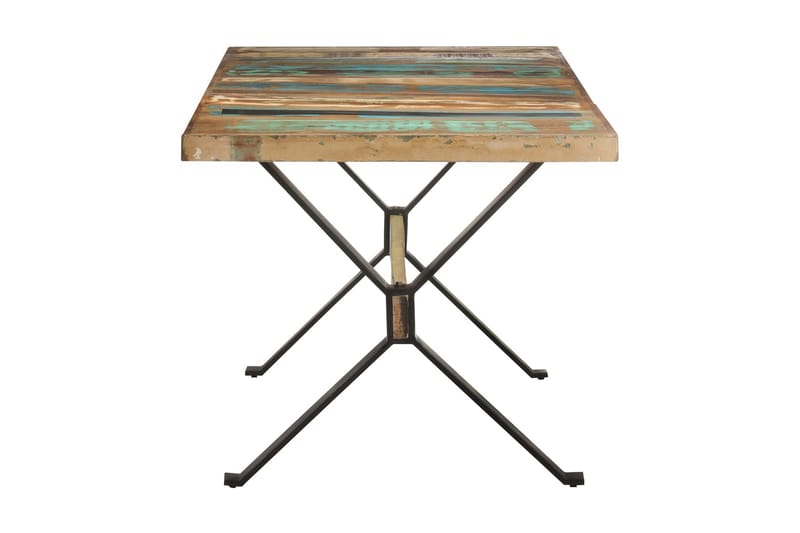 Ruokapöytä 160x80x76 cm kierrätetty täyspuu - Monivärinen - Huonekalut - Pöytä & ruokailuryhmä - Ruokapöydät & keittiön pöydät