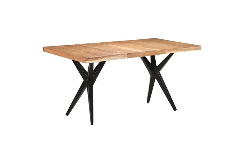 Ruokapöytä 160x80x76 cm täysi akaasiapuu - Huonekalut - Pöytä & ruokailuryhmä - Ruokapöydät & keittiön pöydät