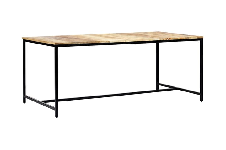 Ruokapöytä 180x90x75 cm karkea mangopuu - Ruskea - Ruokapöydät & keittiön pöydät