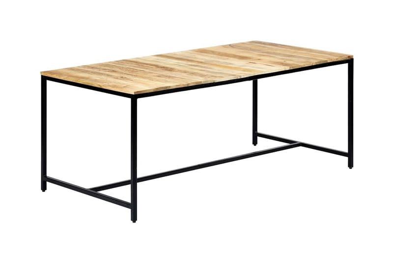 Ruokapöytä 180x90x75 cm karkea mangopuu - Ruskea - Huonekalut - Pöytä & ruokailuryhmä - Ruokapöydät & keittiön pöydät