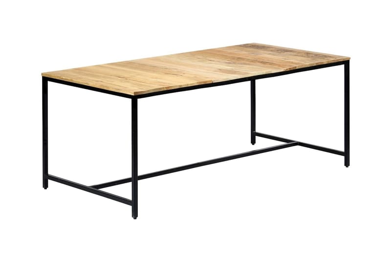Ruokapöytä 180x90x75 cm karkea mangopuu - Ruskea - Huonekalut - Pöytä & ruokailuryhmä - Ruokapöydät & keittiön pöydät