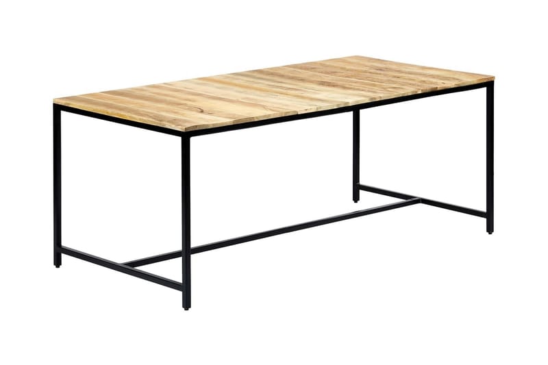 Ruokapöytä 180x90x75 cm karkea mangopuu - Ruskea - Huonekalut - Pöytä & ruokailuryhmä - Ruokapöydät & keittiön pöydät