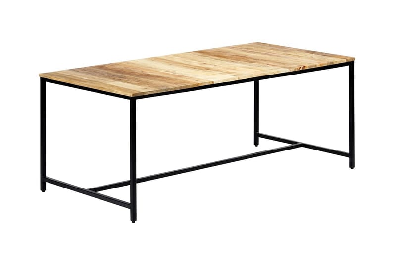 Ruokapöytä 180x90x75 cm karkea mangopuu - Ruskea - Huonekalut - Pöytä & ruokailuryhmä - Ruokapöydät & keittiön pöydät