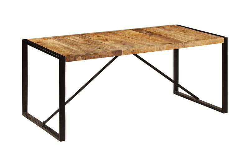 Ruokapöytä 180x90x75 cm mangopuu - Ruskea - Huonekalut - Pöytä & ruokailuryhmä - Ruokapöydät & keittiön pöydät