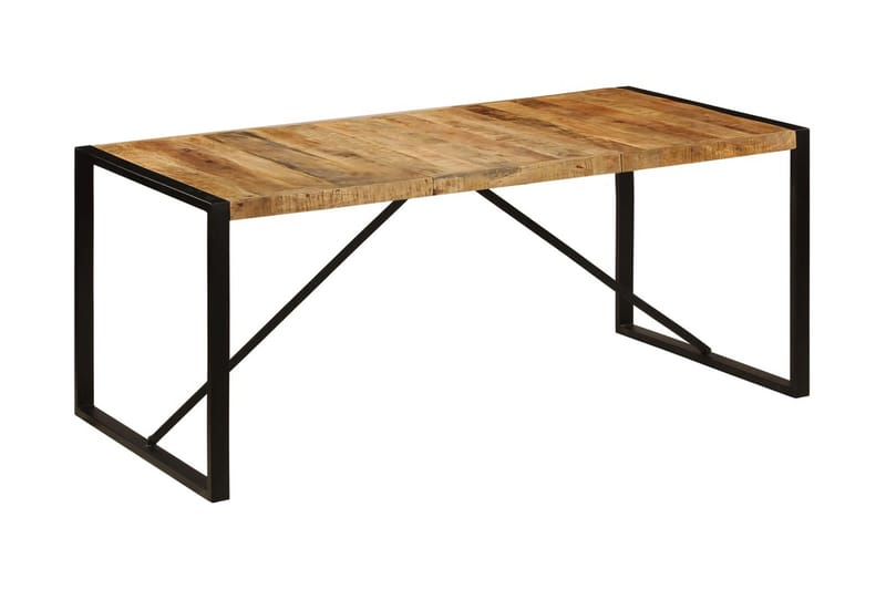 Ruokapöytä 180x90x75 cm mangopuu - Ruskea - Huonekalut - Pöytä & ruokailuryhmä - Ruokapöydät & keittiön pöydät