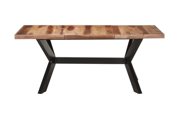 Ruokapöytä 180x90x75 cm täysi puu seesamviimeistelyllä - Ruskea - Ruokapöydät & keittiön pöydät