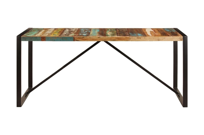 Ruokapöytä 180x90x75 cm uusiokäytetty puu - Monivärinen - Huonekalut - Pöytä & ruokailuryhmä - Ruokapöydät & keittiön pöydät