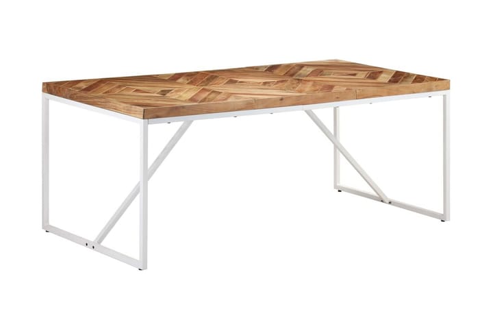 Ruokapöytä 180x90x76 cm täysi akaasia- ja mangopuu - Ruskea - Ruokapöydät & keittiön pöydät