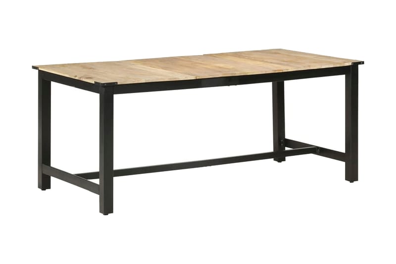 Ruokapöytä 180x90x76 cm täysi karkea mangopuu - Ruskea - Huonekalut - Pöytä & ruokailuryhmä - Ruokapöydät & keittiön pöydät