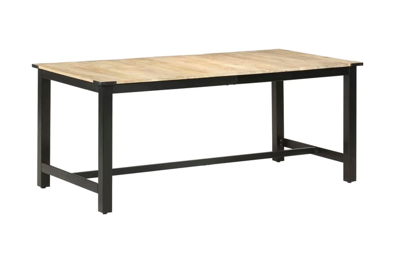Ruokapöytä 180x90x76 cm täysi karkea mangopuu - Ruskea - Huonekalut - Pöytä & ruokailuryhmä - Ruokapöydät & keittiön pöydät