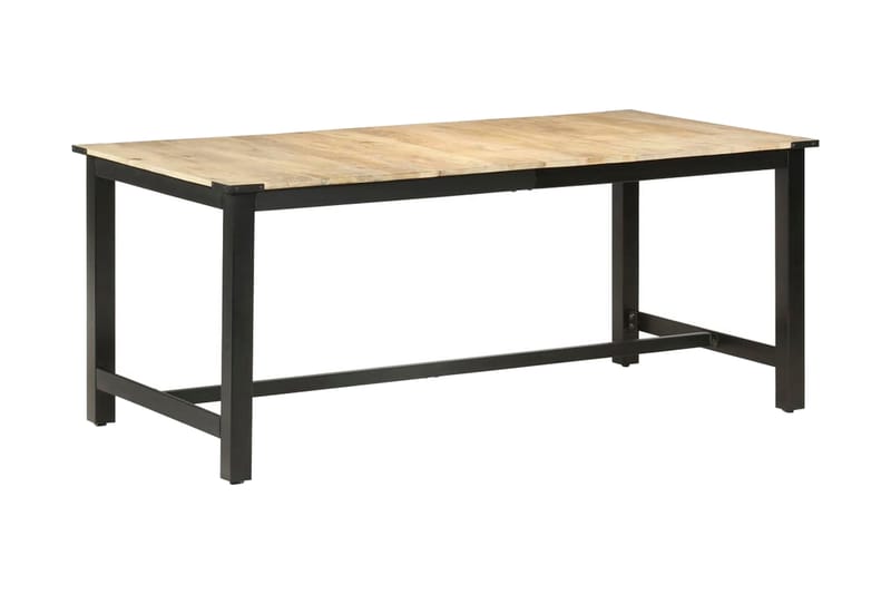 Ruokapöytä 180x90x76 cm täysi karkea mangopuu - Ruskea - Huonekalut - Pöytä & ruokailuryhmä - Ruokapöydät & keittiön pöydät