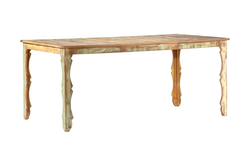 Ruokapöytä 180x90x76 cm täysi kierrätetty puu - Ruskea - Huonekalut - Pöytä & ruokailuryhmä - Ruokapöydät & keittiön pöydät