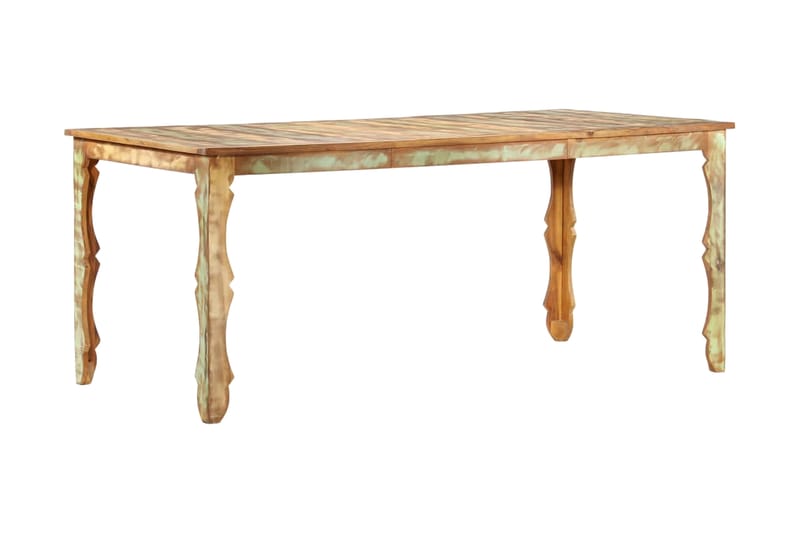 Ruokapöytä 180x90x76 cm täysi kierrätetty puu - Ruskea - Huonekalut - Pöytä & ruokailuryhmä - Ruokapöydät & keittiön pöydät