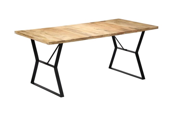 Ruokapöytä 180x90x76 cm täysmangopuu - Ruskea - Ruokapöydät & keittiön pöydät