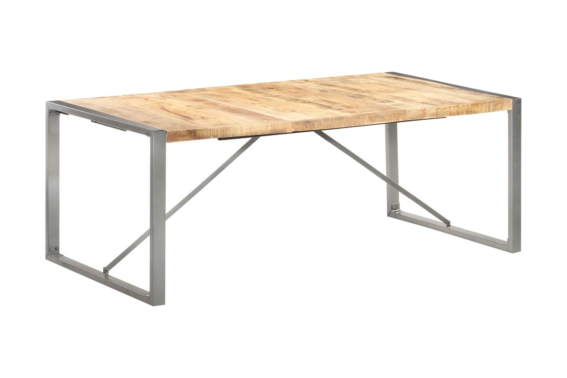 Ruokapöytä 200x100x75 cm täysi karkea mangopuu - Huonekalut - Pöytä & ruokailuryhmä - Ruokapöydät & keittiön pöydät