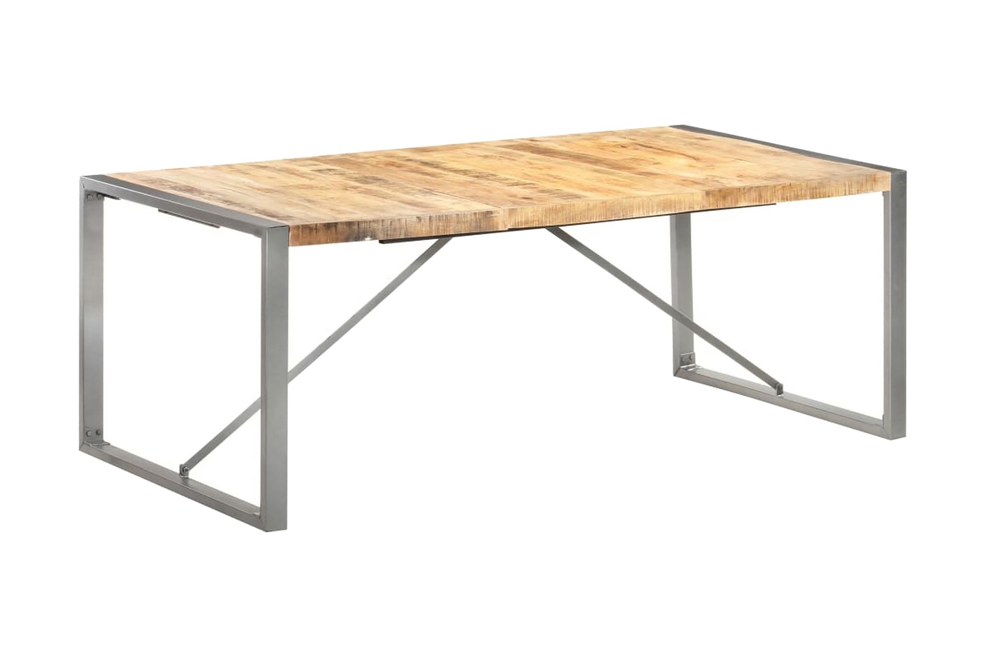 Ruokapöytä 200x100x75 cm täysi karkea mangopuu - Huonekalut - Pöytä & ruokailuryhmä - Ruokapöydät & keittiön pöydät