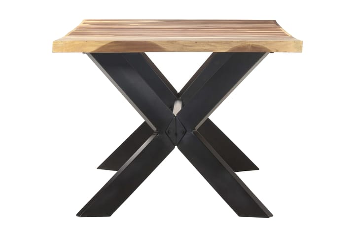 Ruokapöytä 200x100x75 täysi puu seesamviimeistelyllä - Ruskea - Ruokapöydät & keittiön pöydät