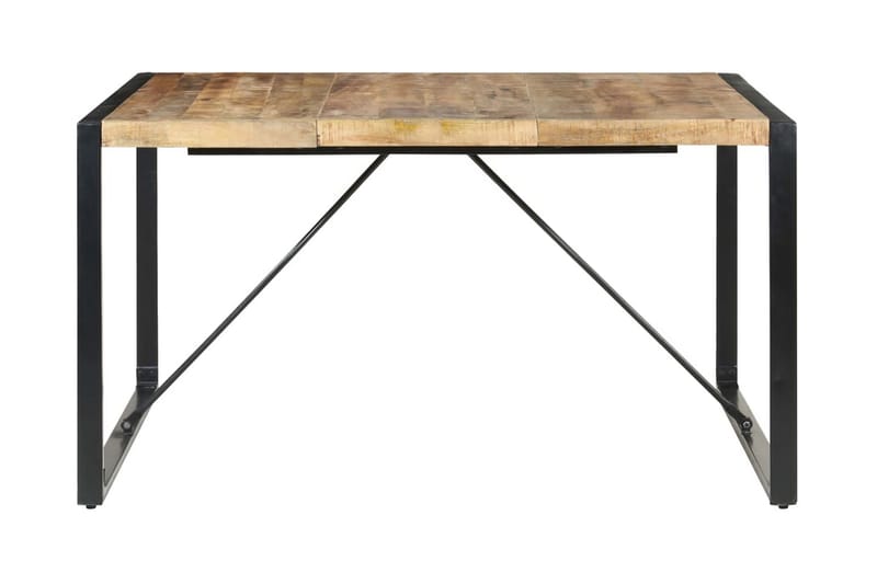 Ruokapöytä 220x100x75 cm karkea mangopuu - Ruskea - Huonekalut - Pöytä & ruokailuryhmä - Ruokapöydät & keittiön pöydät