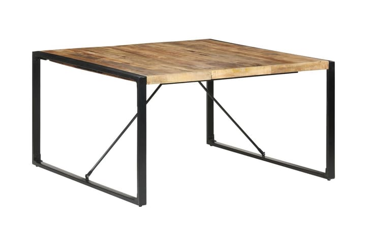 Ruokapöytä 220x100x75 cm karkea mangopuu - Ruskea - Ruokapöydät & keittiön pöydät