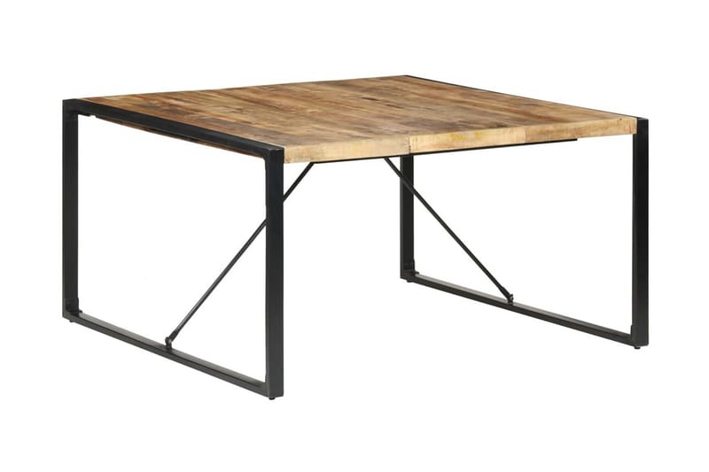 Ruokapöytä 220x100x75 cm karkea mangopuu - Ruskea - Huonekalut - Pöytä & ruokailuryhmä - Ruokapöydät & keittiön pöydät