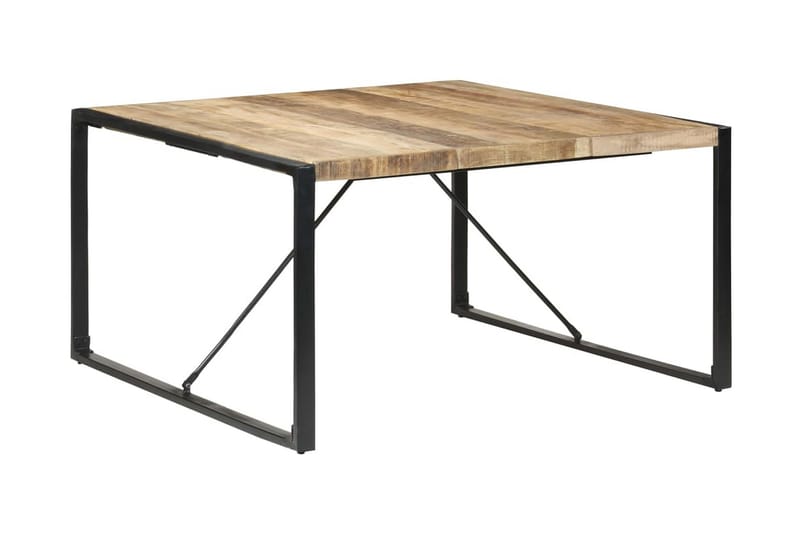 Ruokapöytä 220x100x75 cm karkea mangopuu - Ruskea - Huonekalut - Pöytä & ruokailuryhmä - Ruokapöydät & keittiön pöydät