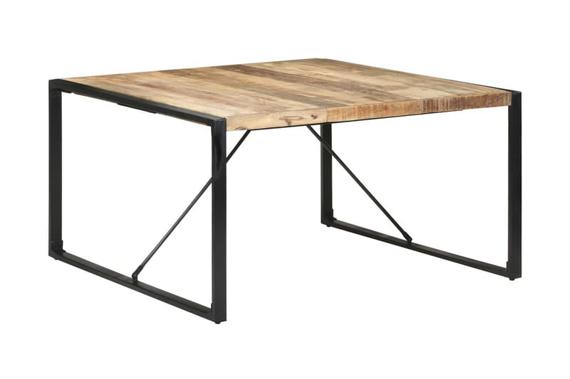 Ruokapöytä 220x100x75 cm karkea mangopuu - Ruskea - Huonekalut - Pöytä & ruokailuryhmä - Ruokapöydät & keittiön pöydät