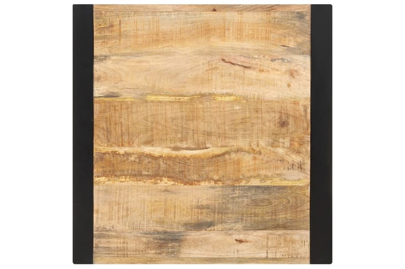 Ruokapöytä 60x60x75 cm täysi karkea mangopuu - Musta - Huonekalut - Pöytä & ruokailuryhmä - Ruokapöydät & keittiön pöydät