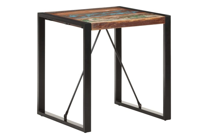Ruokapöytä 70x70x75 cm kierrätetty täyspuu - Musta - Ruokapöydät & keittiön pöydät